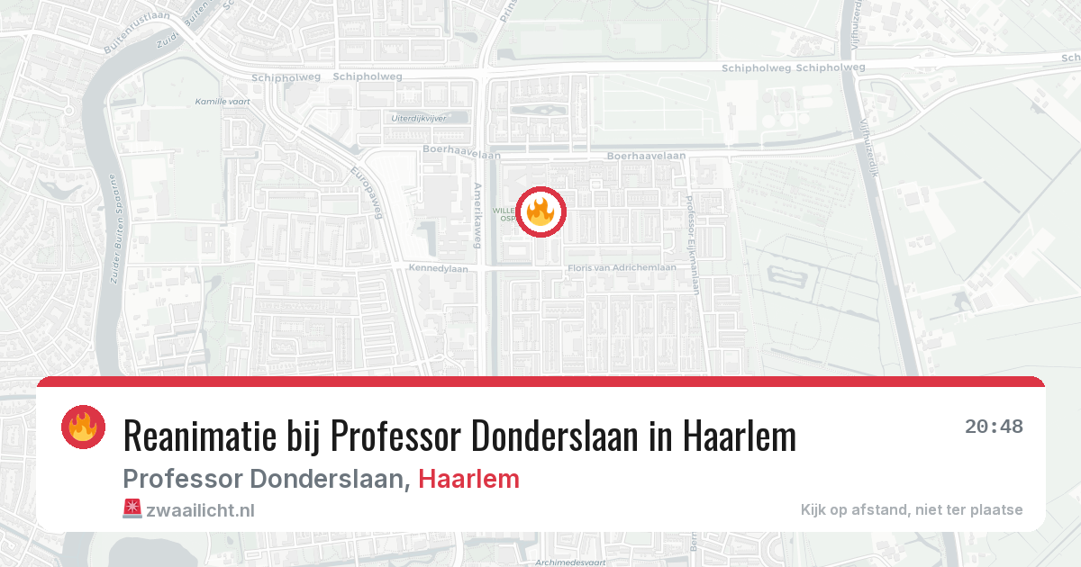 Reanimatie bij Professor Donderslaan in Haarlem — 4 jul 2026