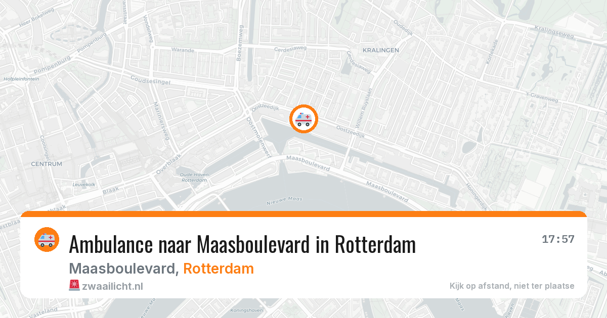 Ambulance naar Maasboulevard in Rotterdam — 4 jun 2026