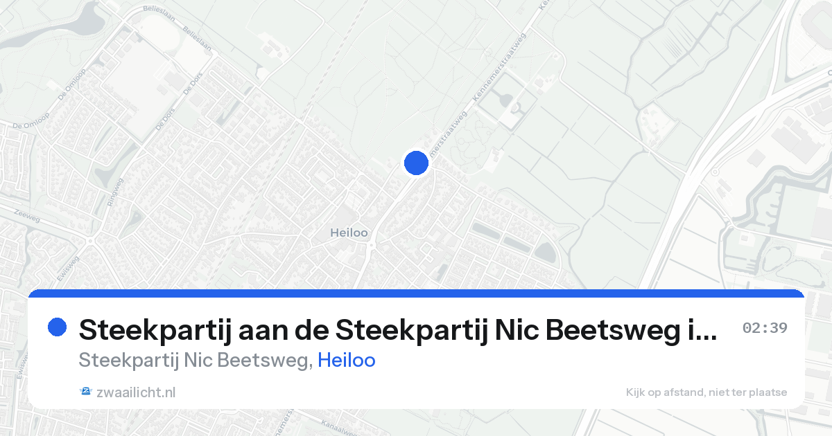 Steekpartij aan de Steekpartij Nic Beetsweg in Heiloo — 17 aug 2026