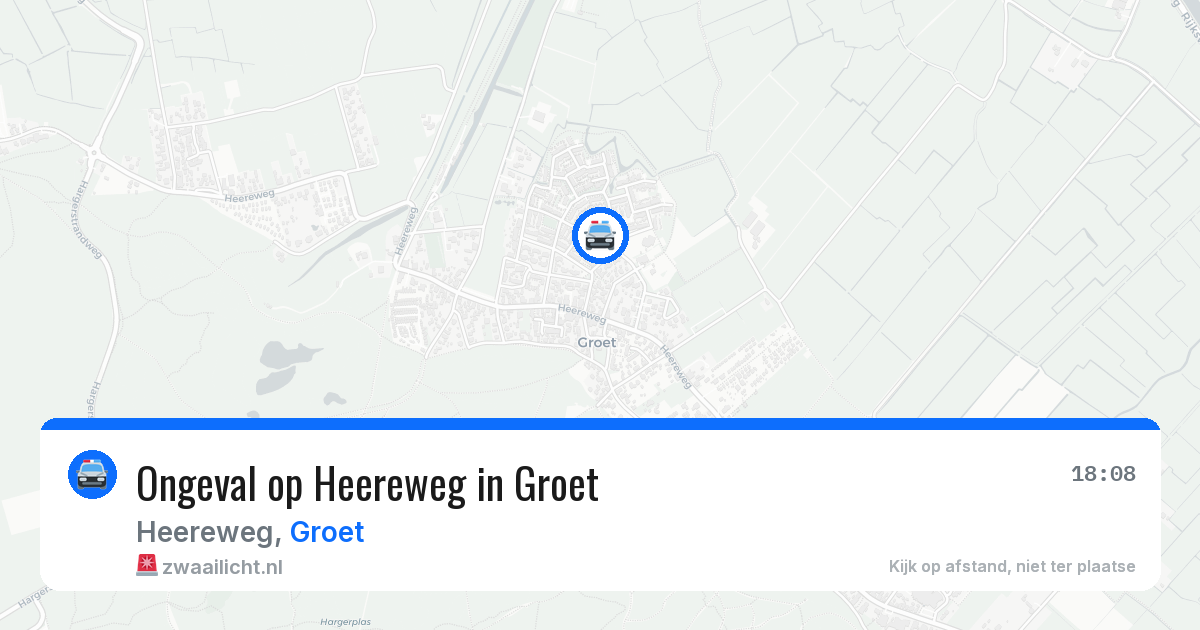Ongeval op Heereweg in Groet — 2 jun 2026