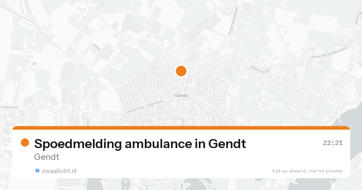 Spoedmelding ambulance in Gendt — 3 mei 2026