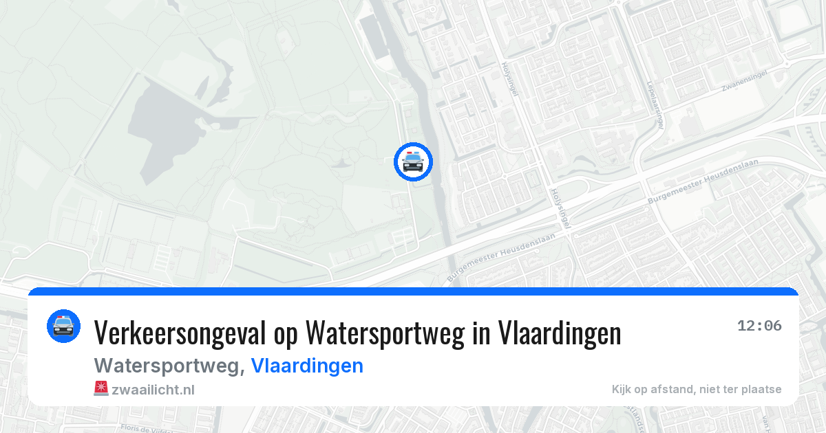 Verkeersongeval op Watersportweg in Vlaardingen — 1 jun 2026
