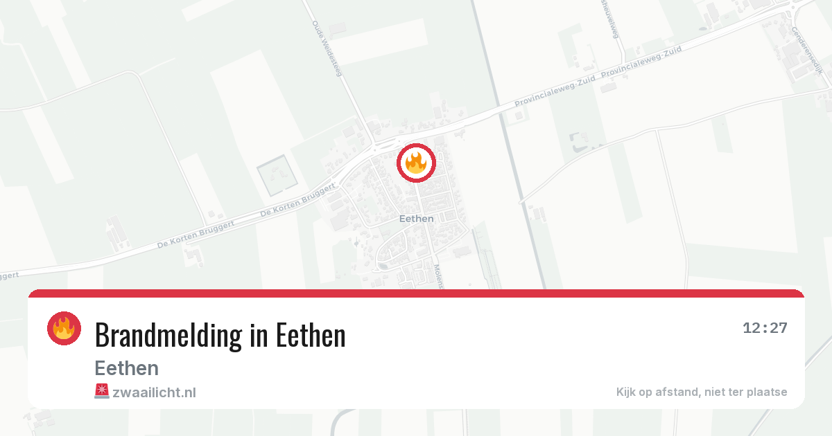 Brandmelding in Eethen — 4 jul 2026