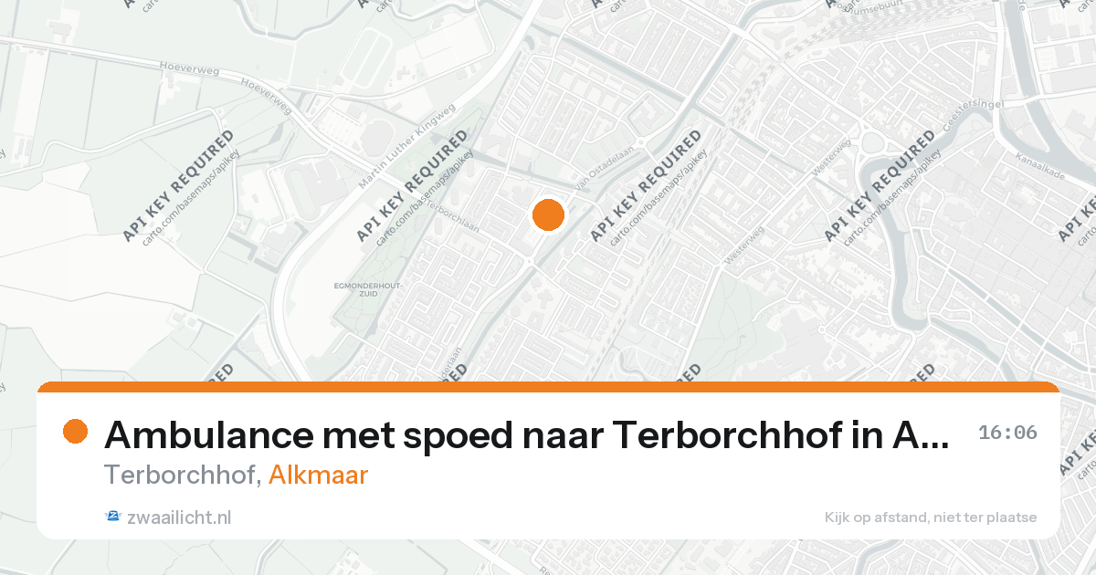 Ambulance met spoed naar Terborchhof in Alkmaar — 26 aug 2026