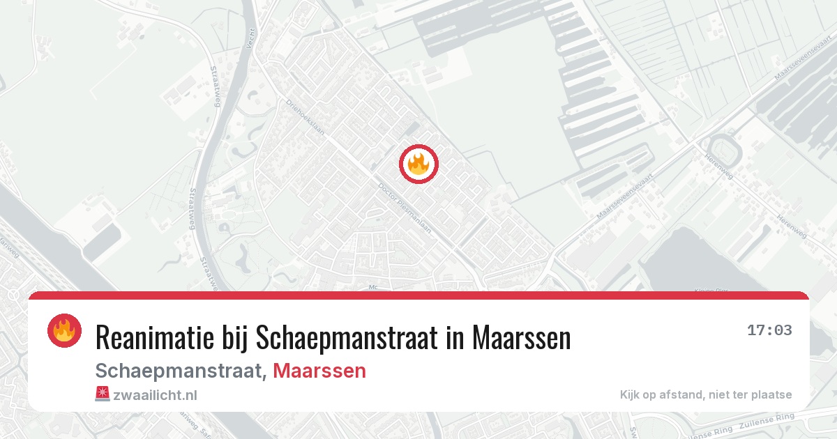 Reanimatie bij Schaepmanstraat in Maarssen — 23 feb 2026