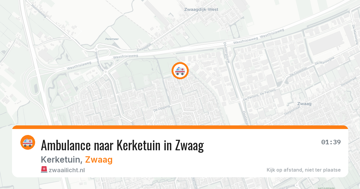 Ambulance naar Kerketuin in Zwaag — 2 apr 2026