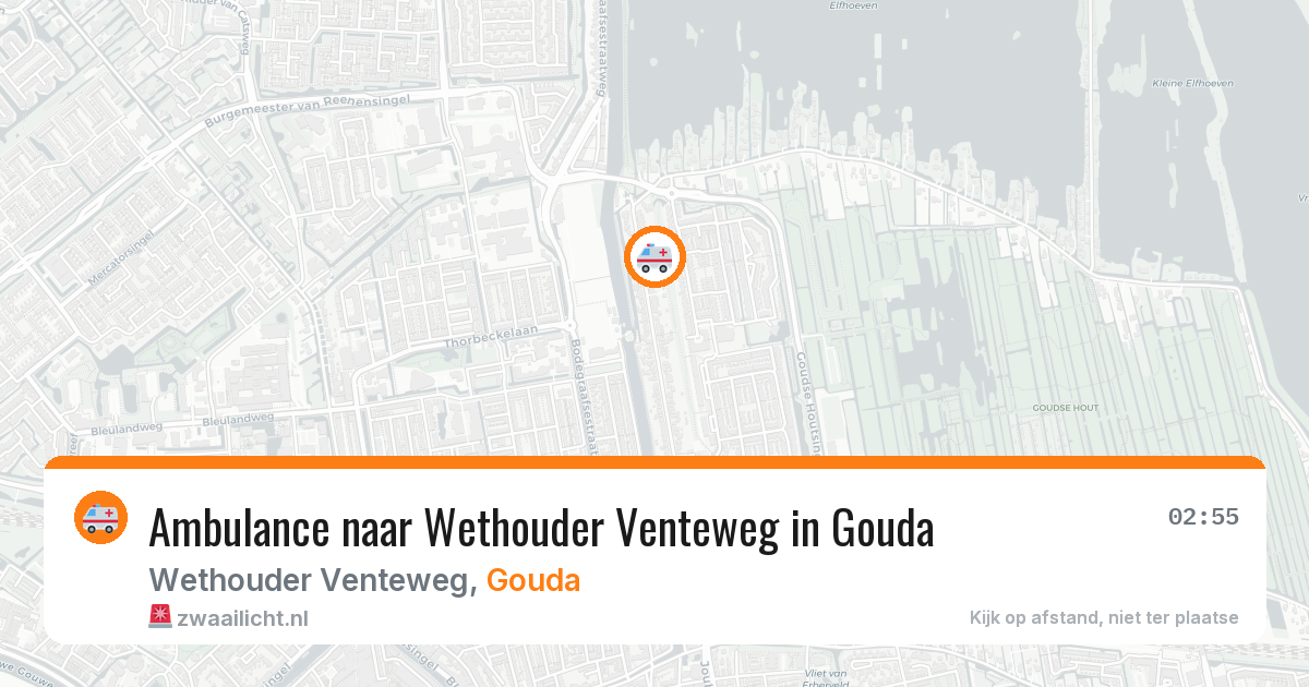 Ambulance naar Wethouder Venteweg in Gouda — 11 aug 2026