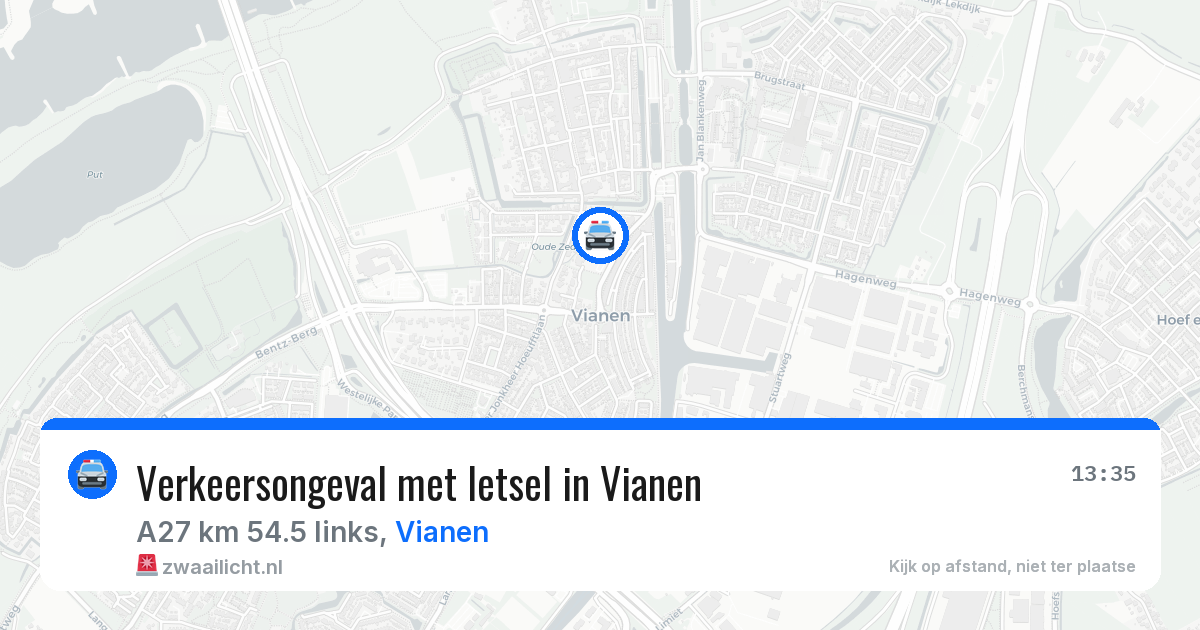 Verkeersongeval met letsel in Vianen — 26 mei 2026