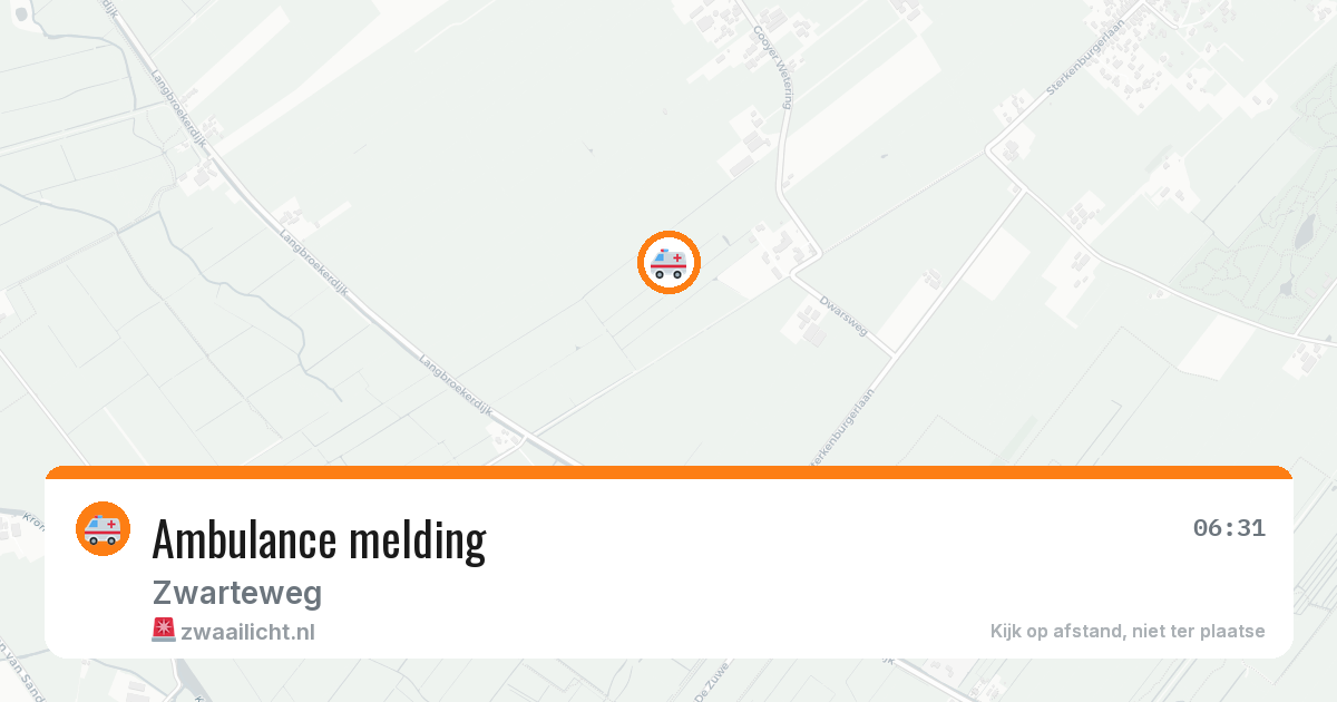 Ambulance melding — 13 jun 2026
