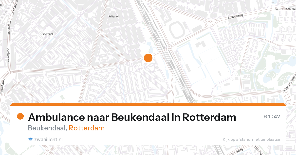 Ambulance naar Beukendaal in Rotterdam — 27 aug 2026