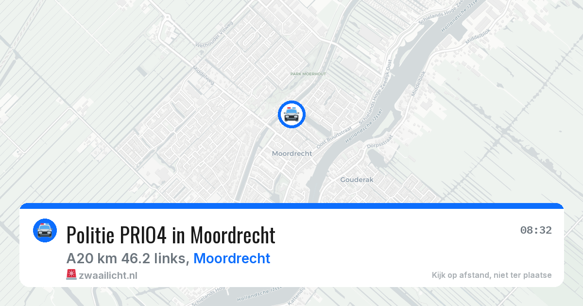 Politie PRIO4 in Moordrecht — 7 jun 2026 | 🚨 Zwaailicht.nl