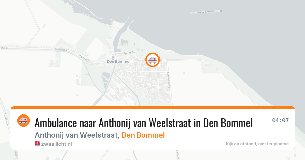 Ambulance naar Anthonij van Weelstraat in Den Bommel — 13 apr 2026
