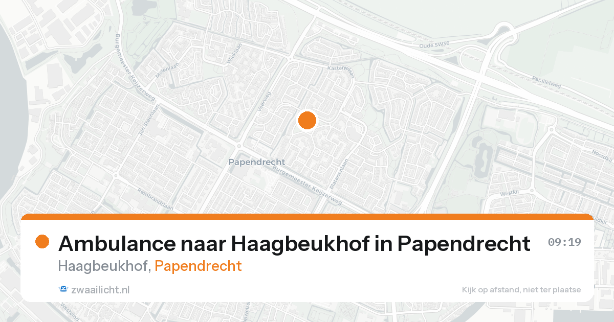 Ambulance naar Haagbeukhof in Papendrecht — 16 aug 2026