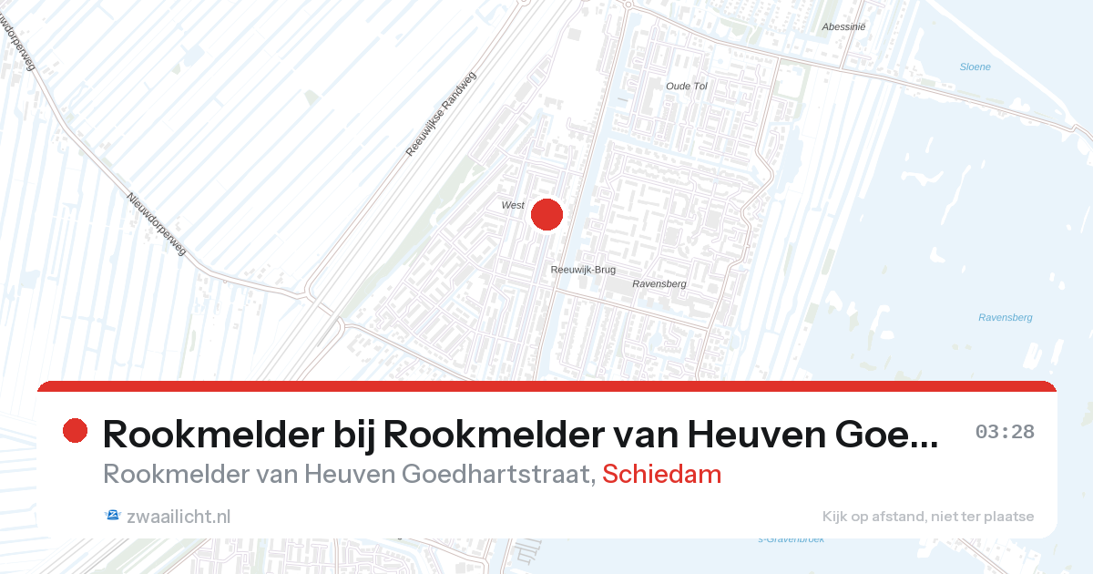 Rookmelder bij Rookmelder van Heuven Goedhartstraat in Schiedam — 7 feb 2026