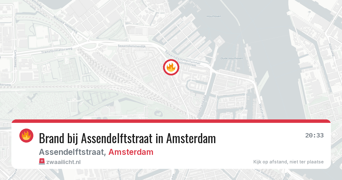 Brand bij Assendelftstraat in Amsterdam — 18 mei 2026