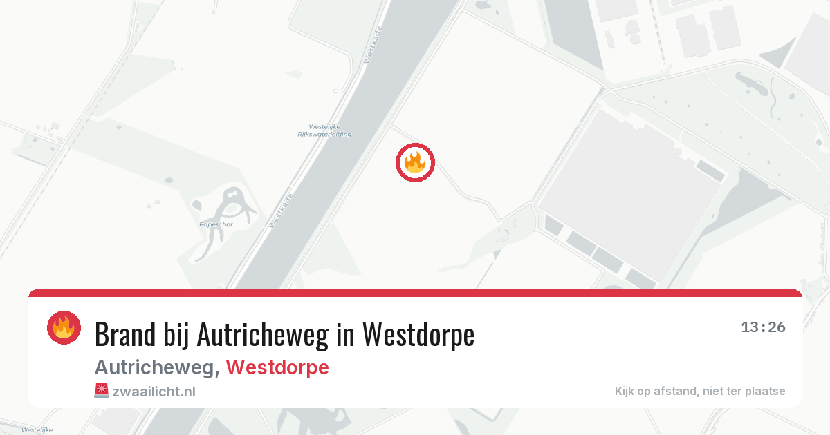 Brand bij Autricheweg in Westdorpe — 25 jul 2026