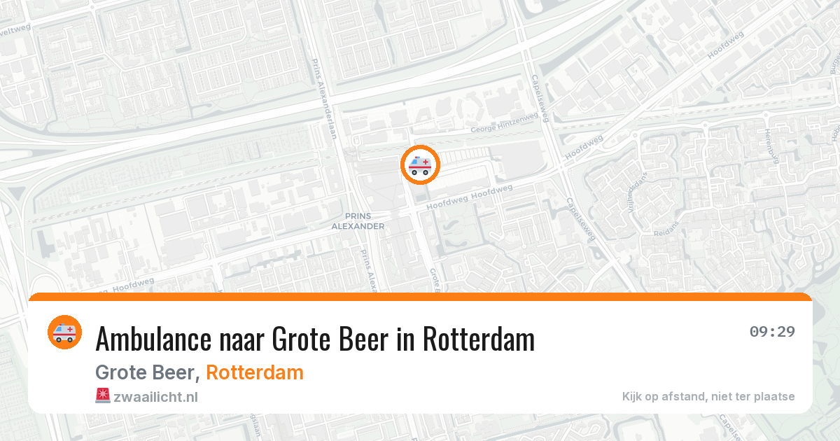 Ambulance naar Grote Beer in Rotterdam — 6 jul 2026