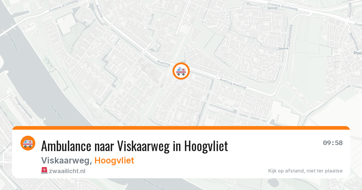 Ambulance naar Viskaarweg in Hoogvliet — 17 mei 2026