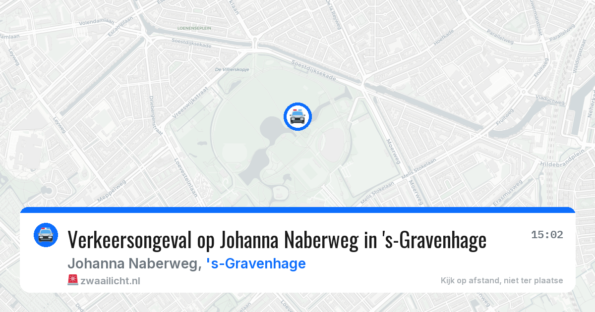 Verkeersongeval op Johanna Naberweg in 's-Gravenhage — 23 mei 2026