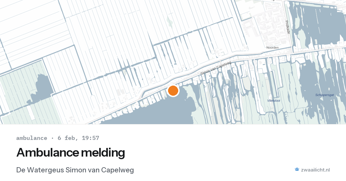 Ambulance melding — 6 feb 2026