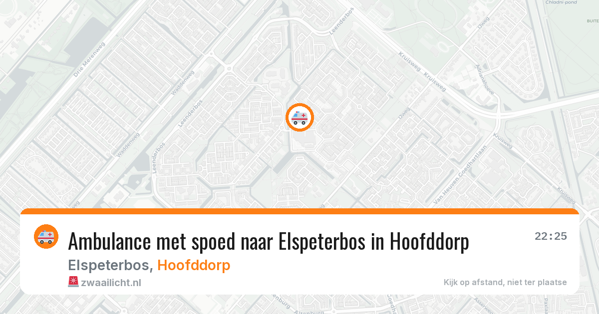Ambulance met spoed naar Elspeterbos in Hoofddorp — 30 mei 2026