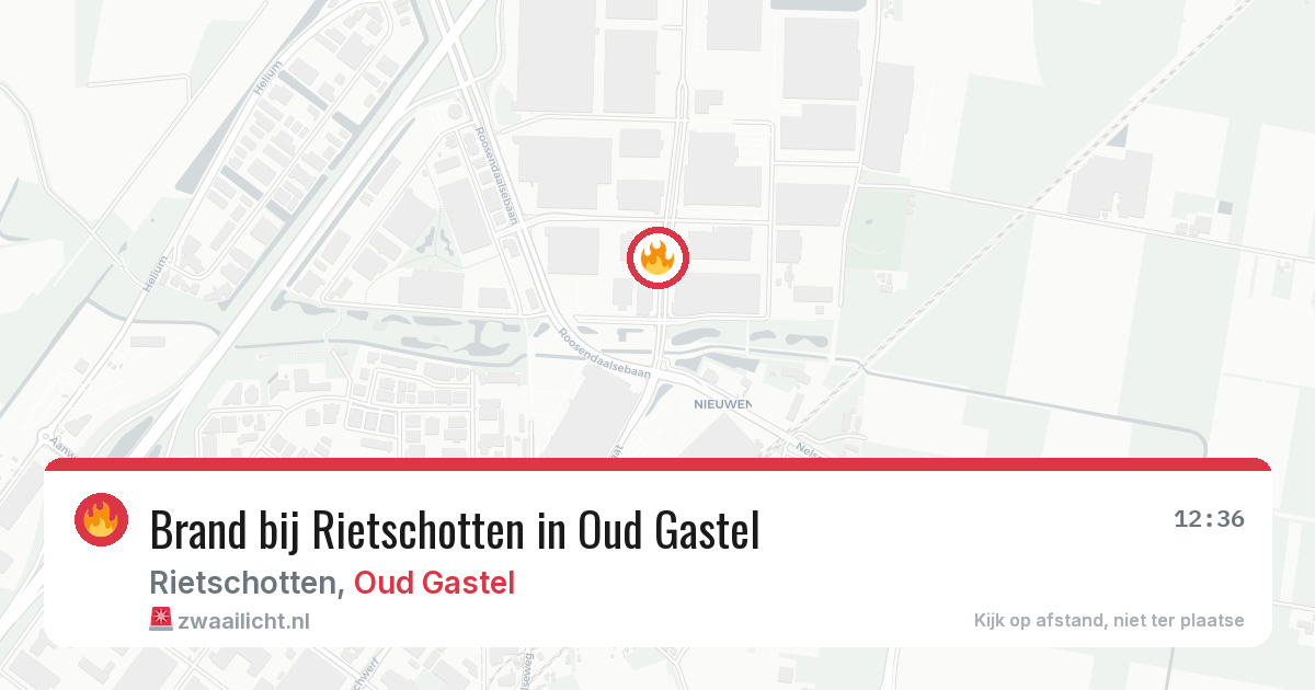 Brand bij Rietschotten in Oud Gastel — 7 jul 2026