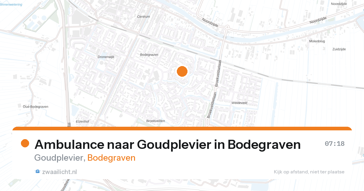 Ambulance naar Goudplevier in Bodegraven — 9 mrt 2026