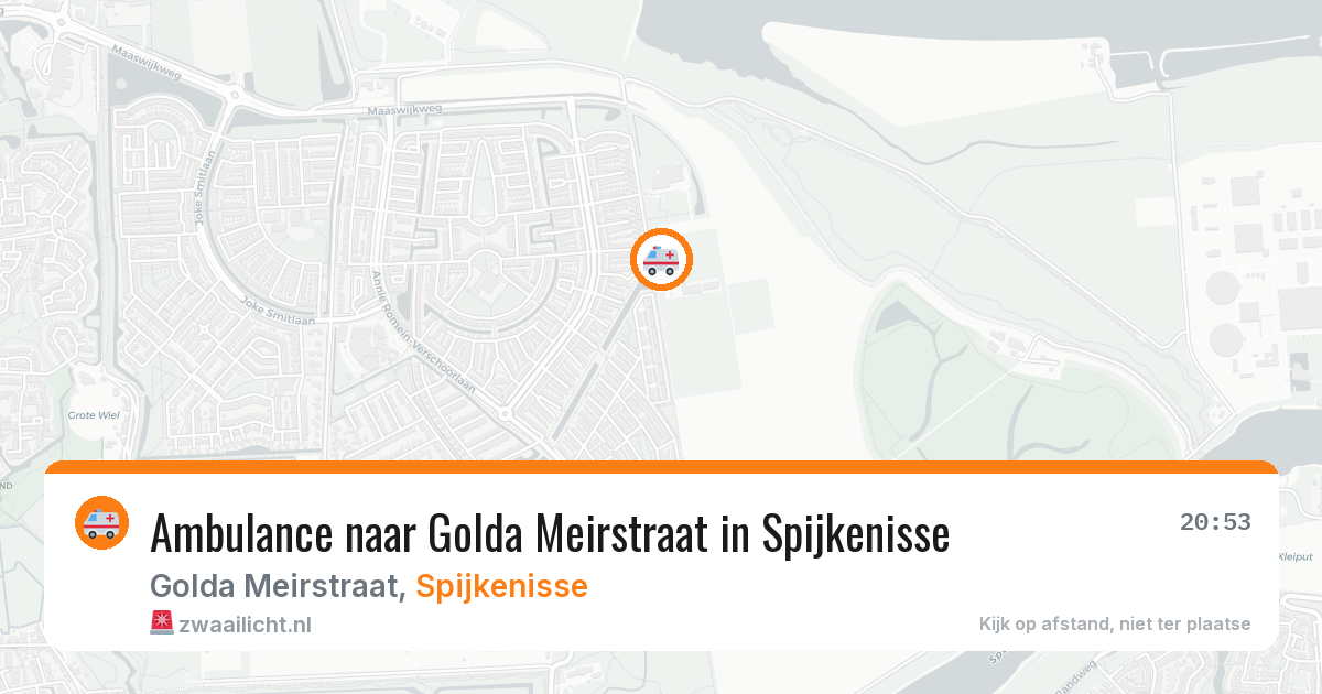 Ambulance naar Golda Meirstraat in Spijkenisse — 7 jul 2026
