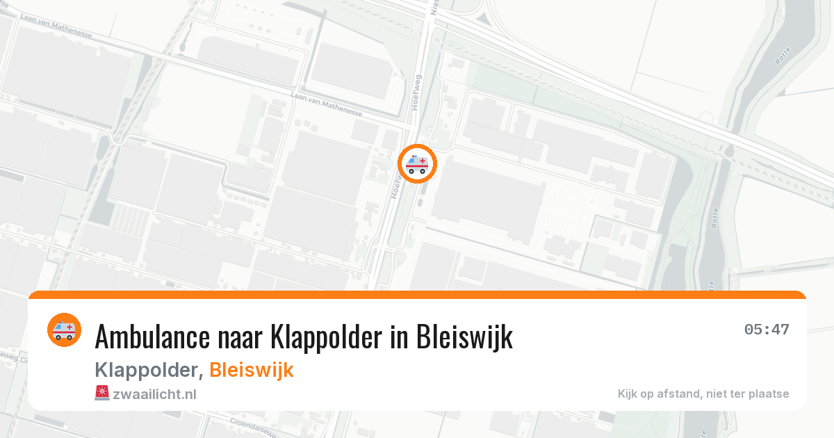 Ambulance naar Klappolder in Bleiswijk — 14 jul 2026