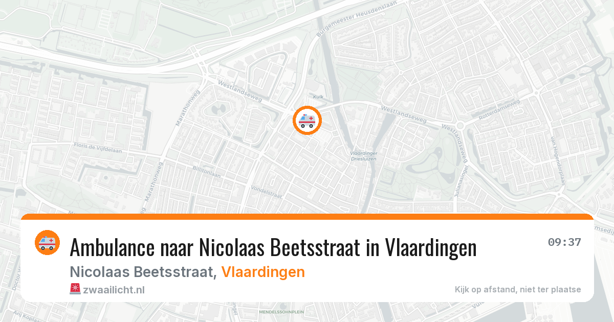 Ambulance naar Nicolaas Beetsstraat in Vlaardingen — 30 apr 2026