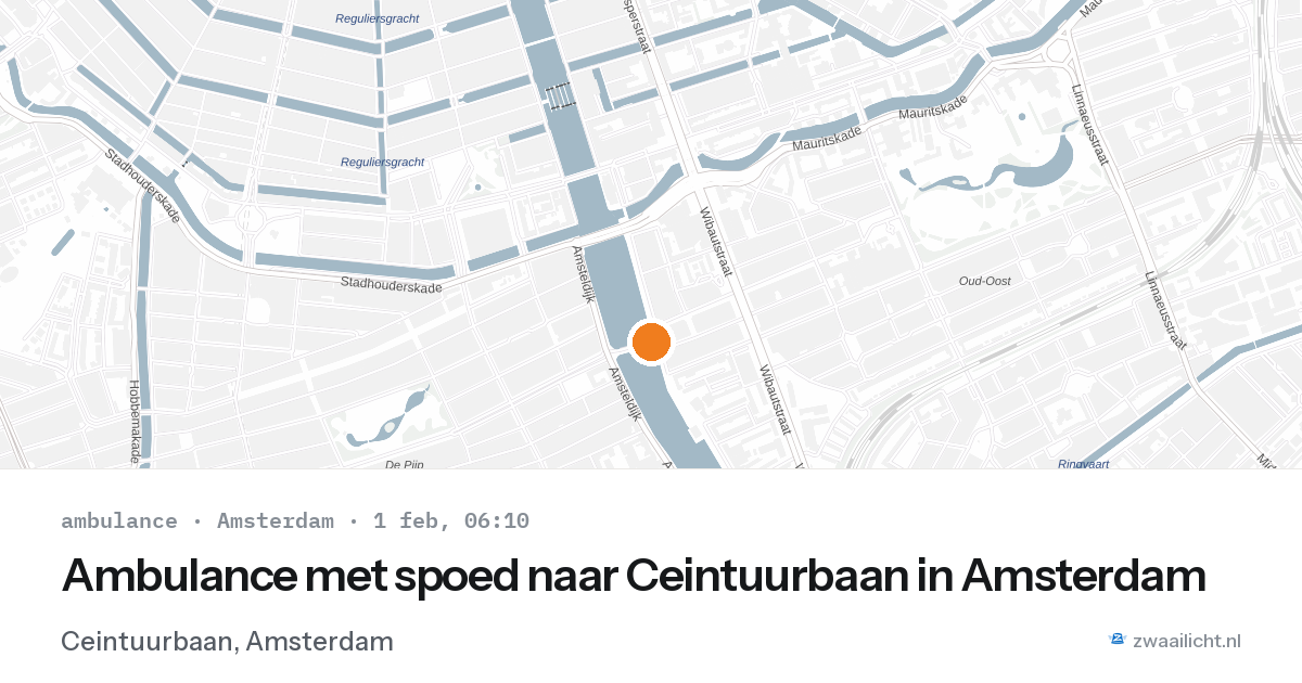 Ambulance met spoed naar Ceintuurbaan in Amsterdam — 1 feb 2026