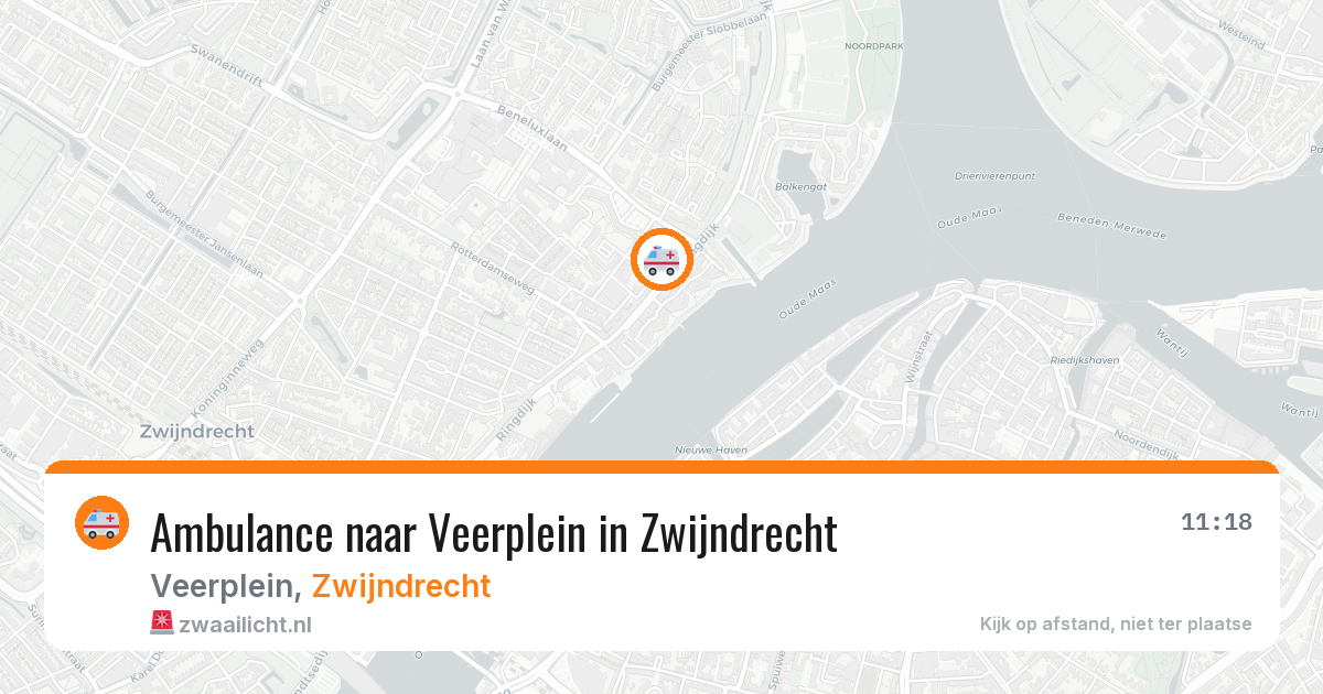 Ambulance naar Veerplein in Zwijndrecht — 2 apr 2026