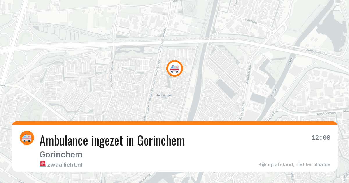 Ambulance ingezet in Gorinchem — 16 jul 2026