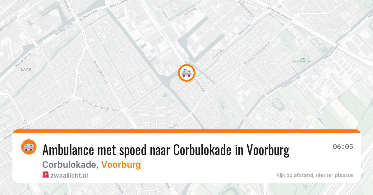 Ambulance met spoed naar Corbulokade in Voorburg — 2 apr 2026