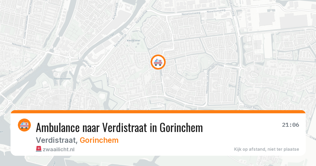Ambulance naar Verdistraat in Gorinchem — 15 jul 2026