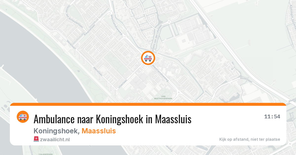 Ambulance naar Koningshoek in Maassluis — 7 mei 2026