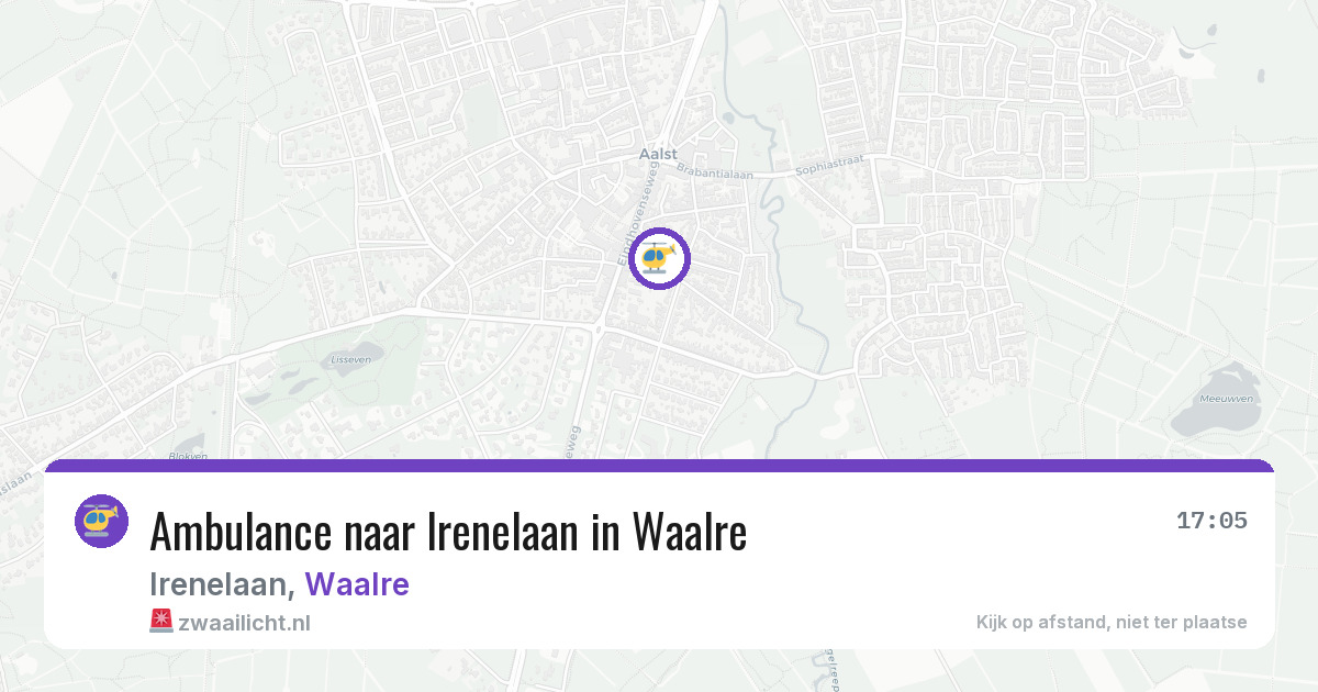 Ambulance naar Irenelaan in Waalre — 15 jun 2026