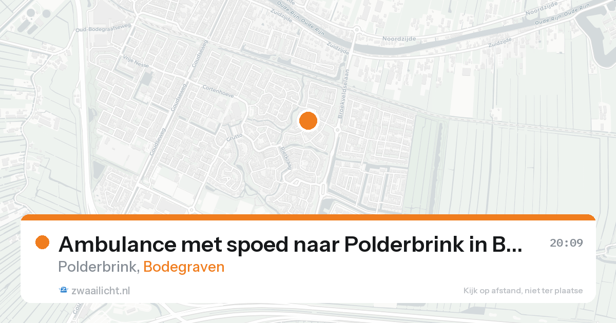 Ambulance met spoed naar Polderbrink in Bodegraven — 3 jul 2026