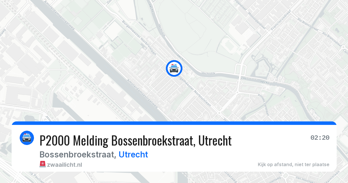 P2000 Melding Bossenbroekstraat, Utrecht — 11 aug 2026