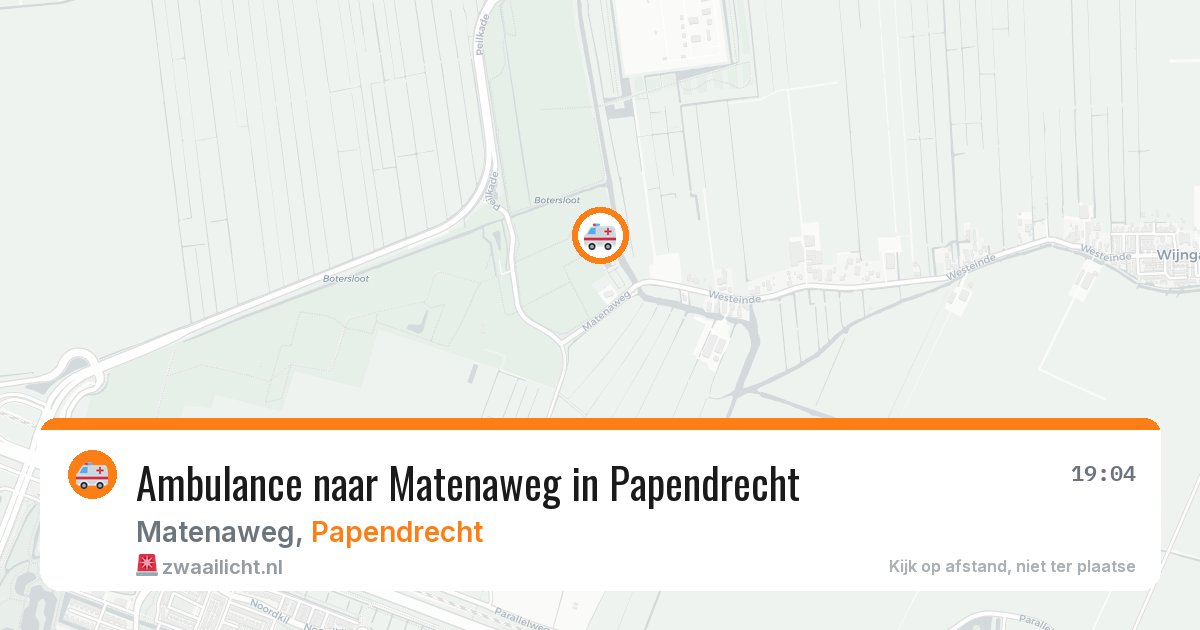 Ambulance naar Matenaweg in Papendrecht — 12 aug 2026
