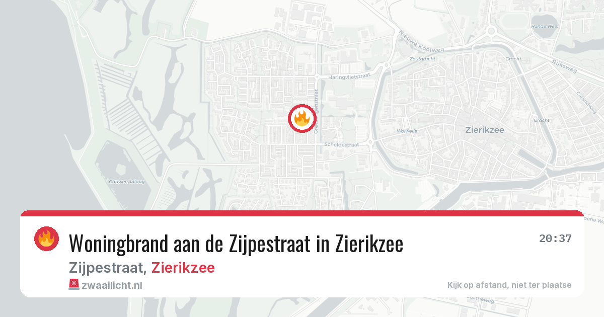 Woningbrand aan de Zijpestraat in Zierikzee — 26 jun 2026