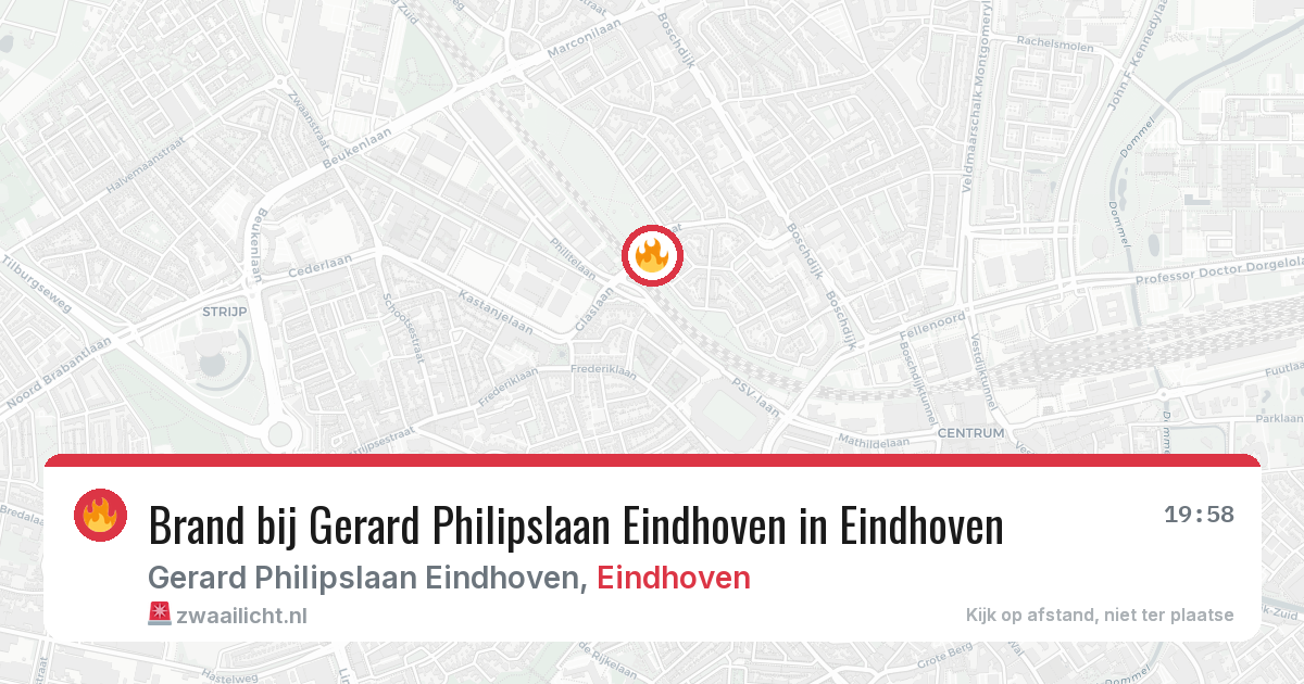 Brand bij Gerard Philipslaan Eindhoven in Eindhoven — 24 jun 2026