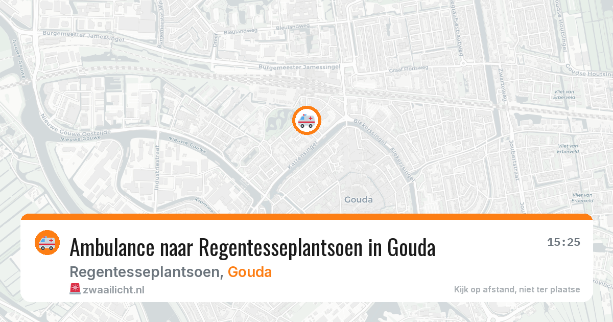 Ambulance naar Regentesseplantsoen in Gouda — 18 mei 2026