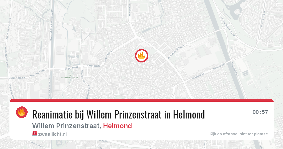 Reanimatie bij Willem Prinzenstraat in Helmond — 16 mei 2026
