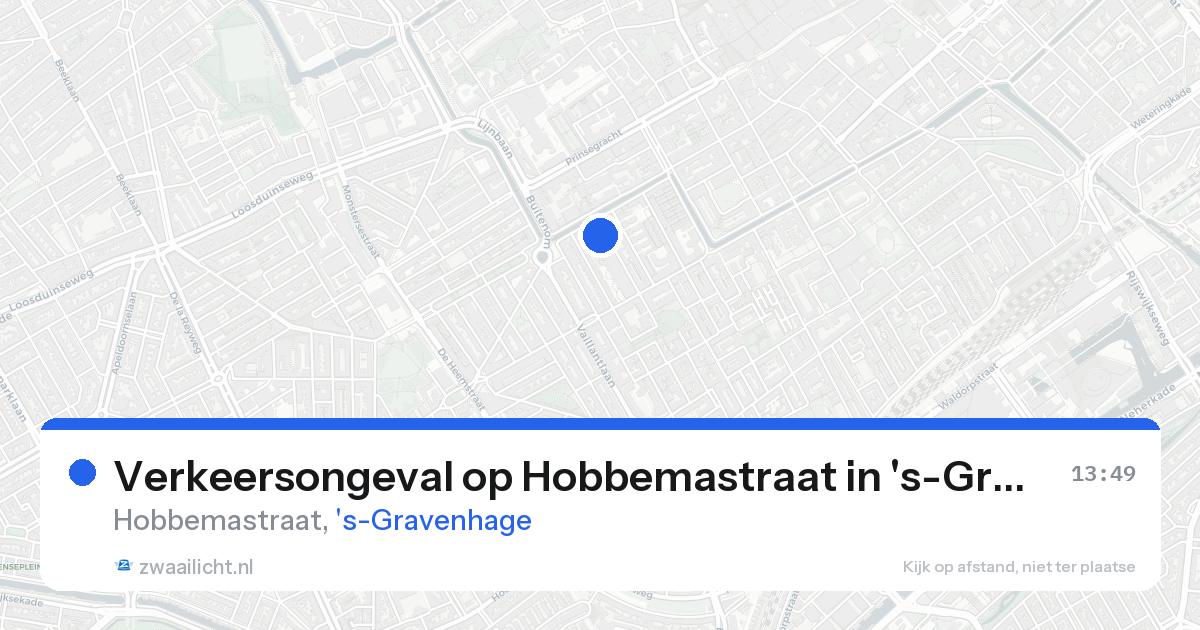 Verkeersongeval op Hobbemastraat in 's-Gravenhage — 10 mei 2026
