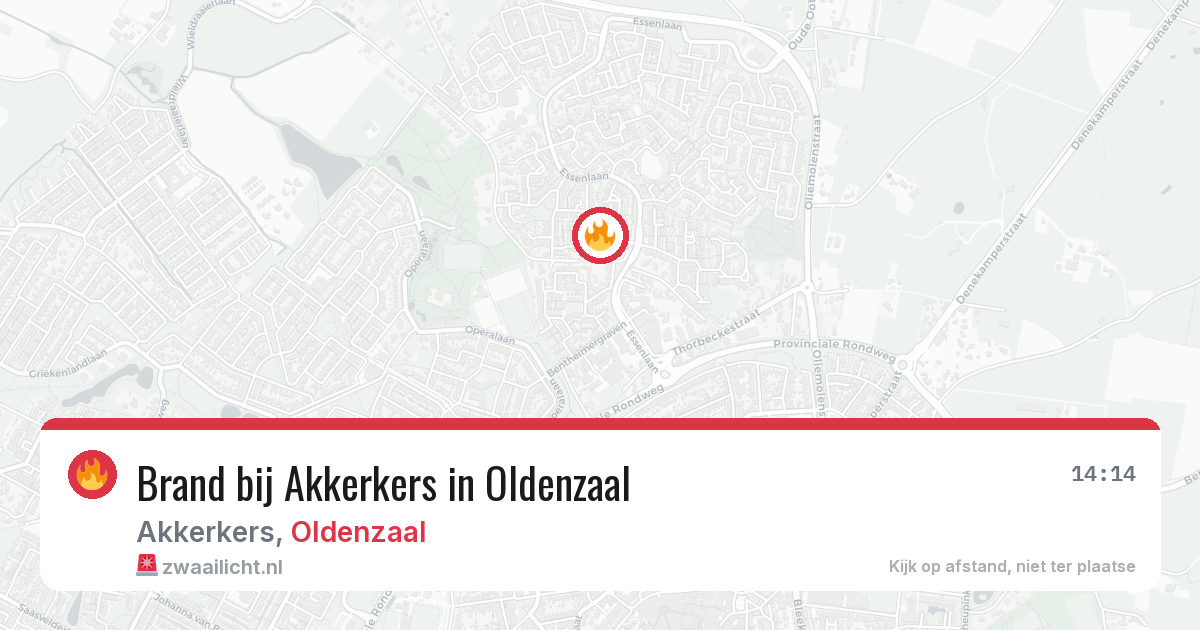 Brand bij Akkerkers in Oldenzaal — 14 jul 2026
