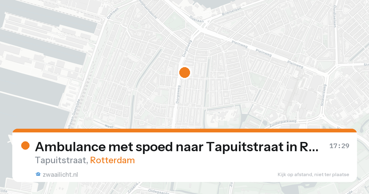 Ambulance met spoed naar Tapuitstraat in Rotterdam — 31 jan 2026