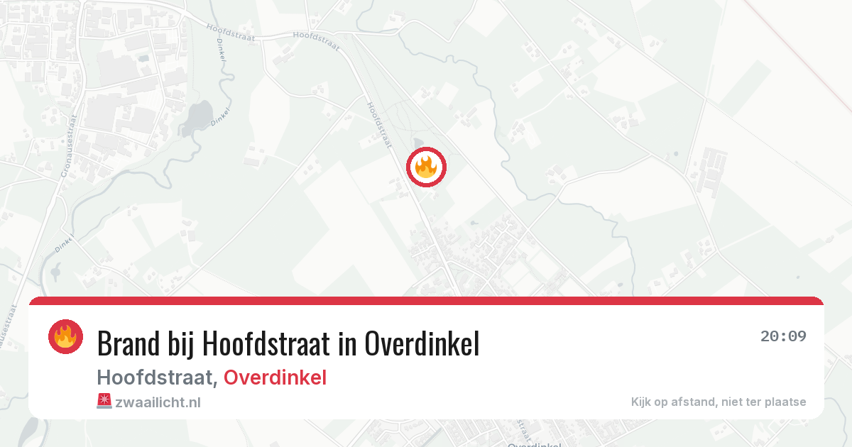 Brand bij Hoofdstraat in Overdinkel — 30 mei 2026