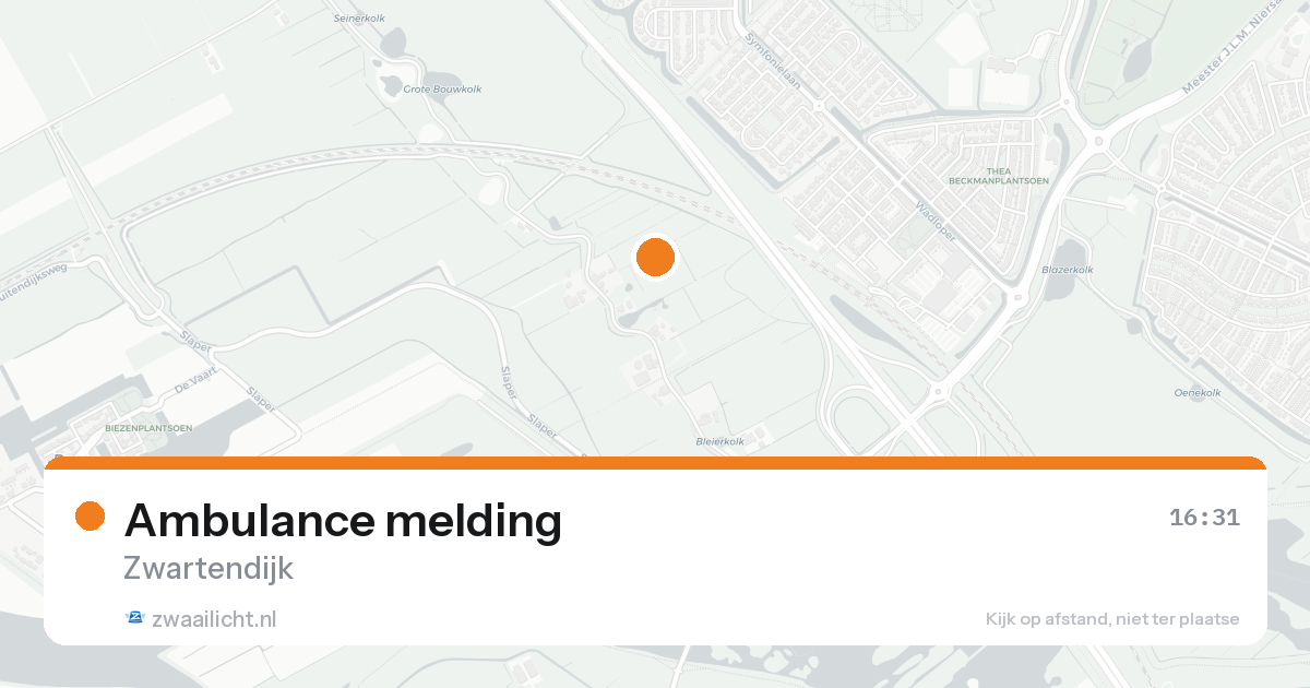 Ambulance melding — 11 mei 2026