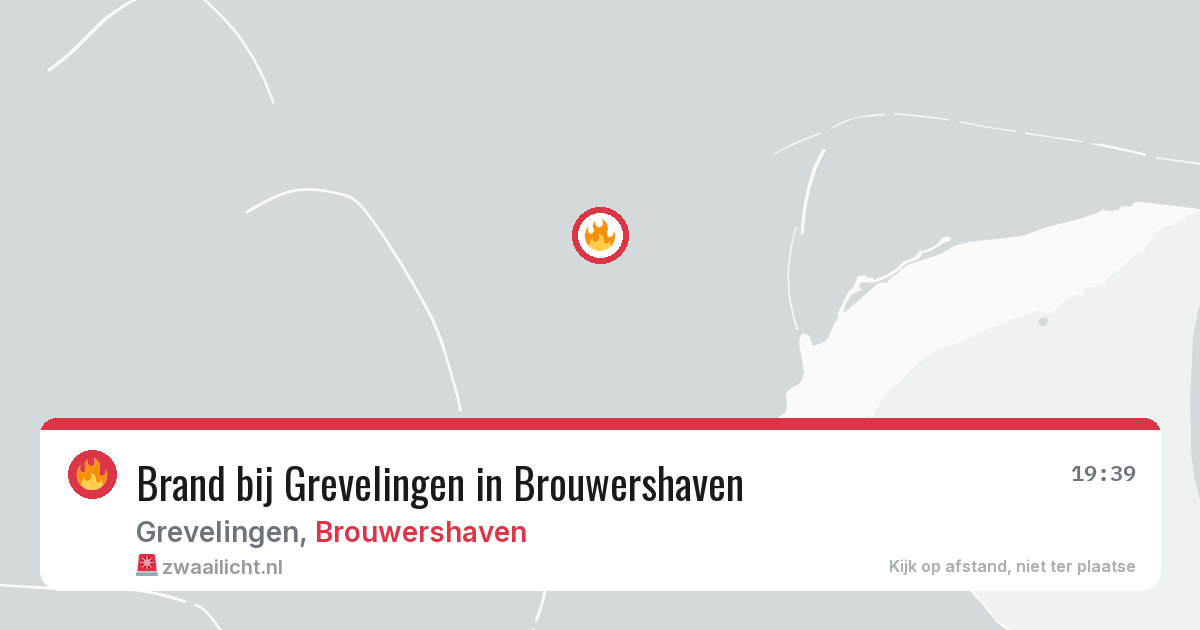 Brand bij Grevelingen in Brouwershaven — 28 jun 2026